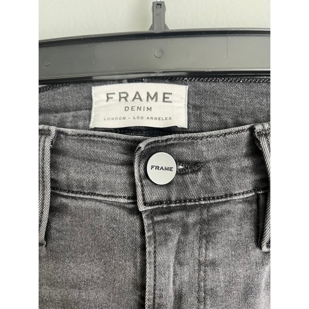 FRAME Le Skinny de Jeanne Jeans 29 Gray Wash Mid Rise Skinny Stretch Denim USA - Picture 4 of 8